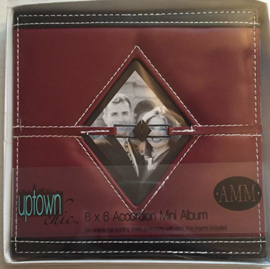 4" x 4" Accordion mini Album Red