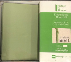 6" x 6" Perfect Fit Mini Album Celery - Making Memories