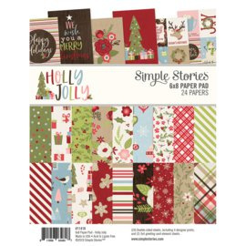 Holly Jolly Paper Pad 6x8 - Simple Stories