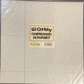 Lil Chubby Chipboard Alphabet - Rusty Pickle