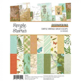 Simple Vintage Great Escape 6x8 Paper Pad -Simple Stories