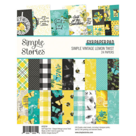 Simple Vintage Lemon Twist 6x8 Paper Pad - Simple Stories