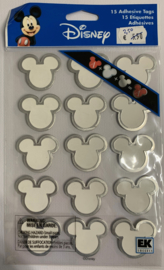 Mickey Head Adhesive Tags - EK Succes