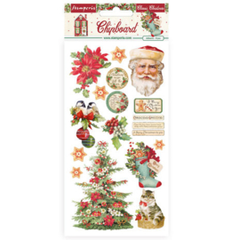 Classic Christmas Chipboard Stickers - Stamperia