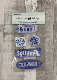 Christine Adolph Chipboard Winter - Creative Imaginations