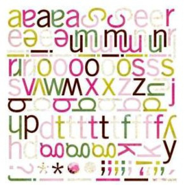 Mini Monograms Stickers - Sultry Collection