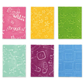 Texture Plates Kit #1 6 Designs - Sizzix