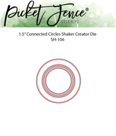 Connected Circles Shaker Creator Die 1,5" - Picket Fence