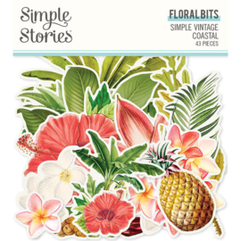 Simple Vintage Coastal Floral Bits - Simple Stories