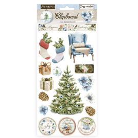 Cozy Winter Chipboard Stickers - Stamperia