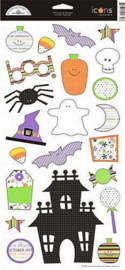 Hauntingly Halloween Icons Cardstock Stickers - Doodlebug