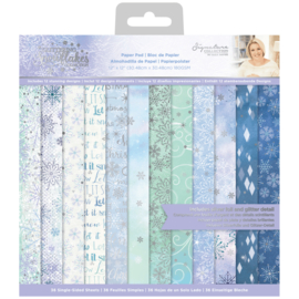 Glittering Snowflakes 12x12 Paper Pad - Crafter's Companion