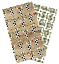 Travelers Notebook Christmas Lined Inserts - Echo Park