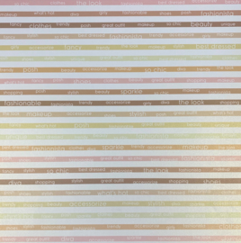 Posh Type Stripe (Shimmer0 - KI Memories