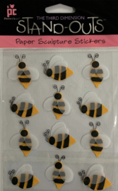 Paper Sculpture Stickers Bees - Provo Craft