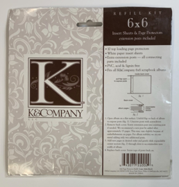 Page Protectors Postbound 6x6 - K & Company