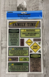 Scrapperware Epoxy Stickers Family Time - Creative Imaginations
