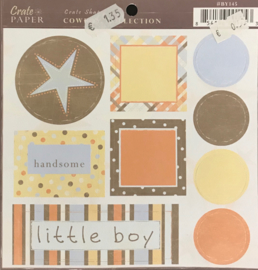 Crate Shapes Die-Cuts  Cowboy Collection - Crate Paper