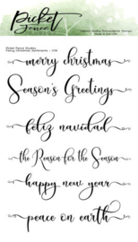 Fancy Christmas Sentiments - Picket Fence
