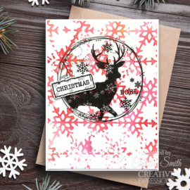 Christmas Junk Labels Clear Stamps - Woodware Craft Collection