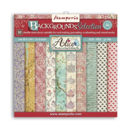 Alice Background Selection 8x8 Paper Pack - Stamperia