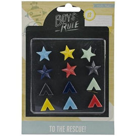 Boys Rule Resin Shapes -  Crate Paper