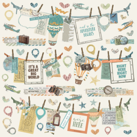 Banner Cardstock Stickers - Simple Vintage Traveler Collection
