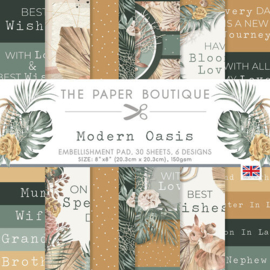 Modern Oasis 8x8 Embellishments Pad - The Paper Boutique