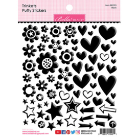 Trinkets Black Puffy Stickers - Bella BLVD