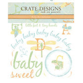 Rub-on accents  Baby Bee Collection - Crate Paper