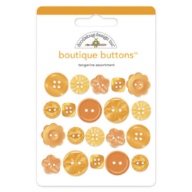 Tangerine Boutique Buttons - Doodlebug