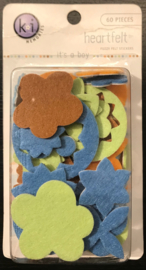 It's a Boy Fuzzy Felt Stickers KI Memories