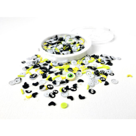 Eyeballs Sequin Mix - Picket Fence
