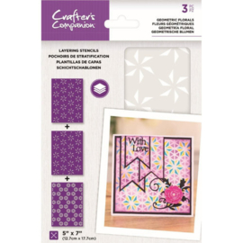 Geometric Florals Stencils - Crafter's Companion