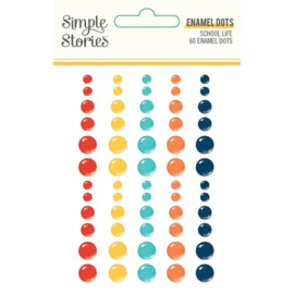 School Life Enamel Dots - Simple Stories