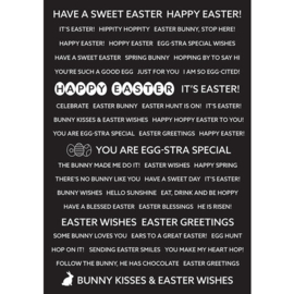 Happy Easter Wordies Sentiment Sheets - Creative Expressions