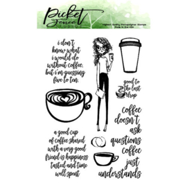 Coffee Understands Clear Stamps - Picket Fence