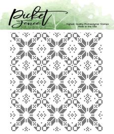 Sweater Pattern Maker Clear Stamp - Picket Fence
