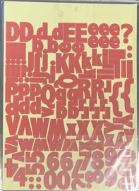 Red Alphabet Stickers Chocolate Covered Cherries - Rusty Pickle