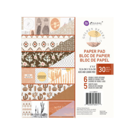 Golden Desert 6x6 Paper Pad - Prima Marketing