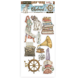 Lady Vagabond Lifestyle Chipboard Stickers - Stamperia