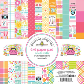 Cute & Crafty Paper Pad 6x6 - Doodlebug