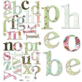 Monograms Die-cuts - Phoebe Collection BasicGrey  - Basic Grey