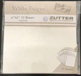 10 Sheets White 6"x6" Acid-Free