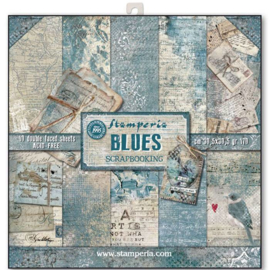 Blues 12x12 10 double sided sheets Stamperia