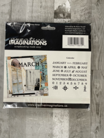 Narratives Foam Stamps Calendar - Creative Imaginations