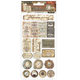 Lady Vagabond Lifestyle Chipboard Stickers - Stamperia