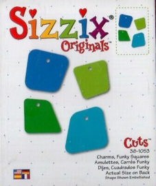Originals Cuts Charms, Funky Squares - Sizzix