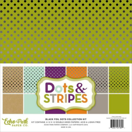 Back Foil Dots Collection Kit 12x12 - Echo Park