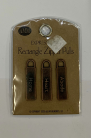 Home Rectangle Zipper Pulls - AMM